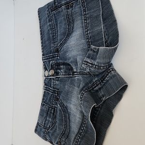 Freestyle women's denim short shorts size5 cotton/poly
